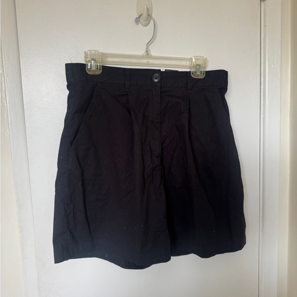 Monki Black High-Waisted Shorts